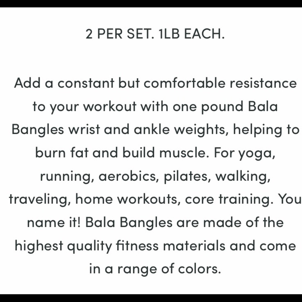 BALA Bangles brand new workout weights - Picture 5 of 5